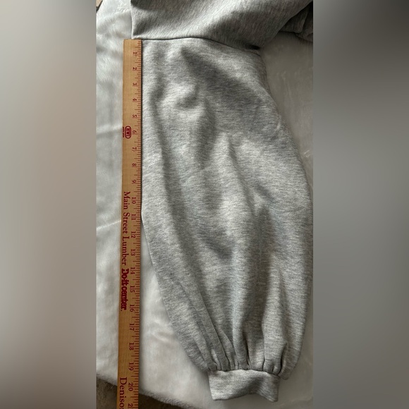 CAD Lace-Up Balloon Sleeve Sweatshirt XS - Picture 12 of 12